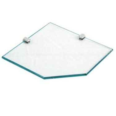 Imagem de Prateleira Glass Vidro 250 Chanfrada Fenda Incolor - PERFECTA GLASS