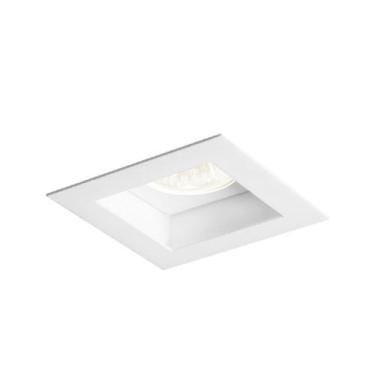 Imagem de Plafon Spot Embutir Direcionável 1 Lâmpada Dicróica Branco - Real Lust