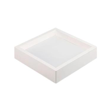 Imagem de Painel De Led Nordecor Quadrado Kais De Sobrepor Recuado 24w Bivolt Branco 6500k Luz Branca 4251