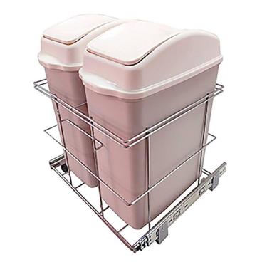 Imagem de Lixeira Dupla Deslizante Base 20,5 Litros Arapuxe