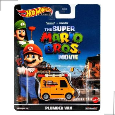 Imagem de Hot Wheels Premium Mario Bros Filme Plumber Van - Mattel