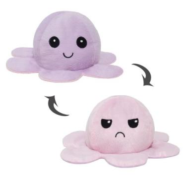 Imagem de Pelúcia de Humor - Bebê Pelúcias e Enxovais, Polvo rosa, Lilás