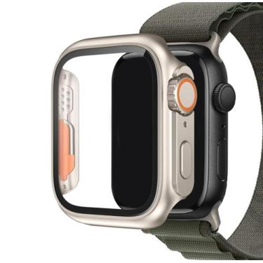 Imagem de Case Vidro Tpu Aparência Ultra Compatível Com Apple Watch - Baú do Vik