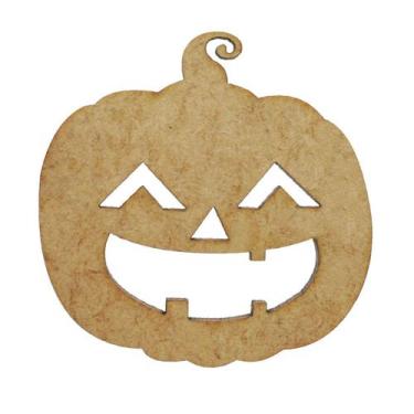 Imagem de Kit 50 Aplique AbÓBora Pumpkin Rindo Halloween 5x5 Mdf Madeira - ATACA