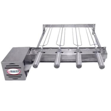 Imagem de Brasa Grill Único Andar Gira 4 Espetos Churrasqueira Elétrica Giratóri