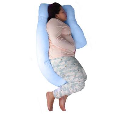 Imagem de Almofada Formato J Gestante Maternidade Gravidez Barato - Happy Line, 