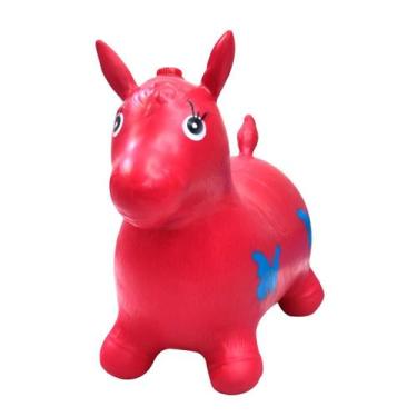 Imagem de Cavalinho upa upa de borracha com som selo inmetro 56cm - NZA, Vermelh