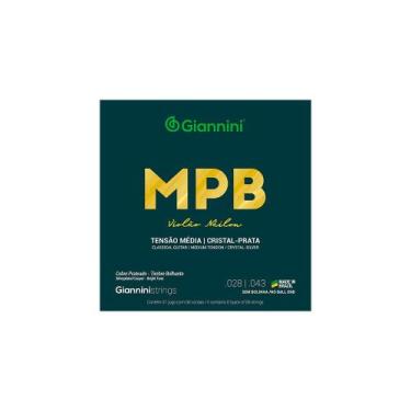 Imagem de Encordoamento Corda Violão Nylon Giannini Mpb Cristal Prata 