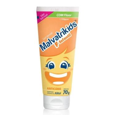 Imagem de Gel Dental Malvatrikids F-Infantil Sabor Tutti-Frutti 70g - MALVATRICI