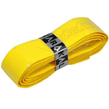 Imagem de Karakal Punho de raquete de reposição PU Supergrip - tênis/badminton/squash (amarelo, 6 x aderências)