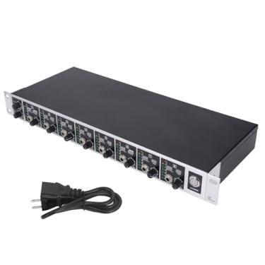 Imagem de Amplificador de Fone de Ouvido, Amplificador de Fone de Ouvido de 8 Canais Profissional Versátil Amplificador de Potência de Fone de Ouvido Divisor de Fone de Ouvido para (Plugue