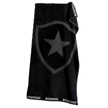 Imagem de Toalha de Banho Botafogo Brasão Escudo Oficial Buettner Jacquard cor Preto