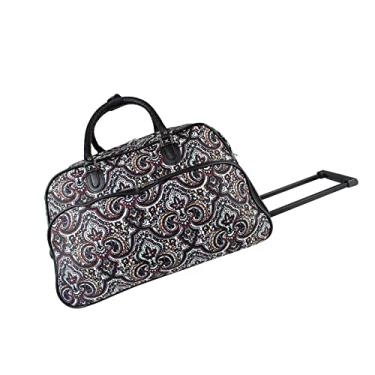 Imagem de World Traveler Bolsa esportiva com rodinhas de 53,3 cm (21") - New Paisley, Nova Paisley, One Size, Bolsa de viagem com rodinhas World Traveler 53 cm - Nova Paisley