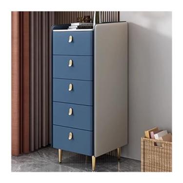 Imagem de LICONG-2020 Armário lateral com cinco baldes de madeira maciça armário estreito minimalista para quarto armário de armazenamento e armazenamento TV armário lateral pequeno armário de canto (F)