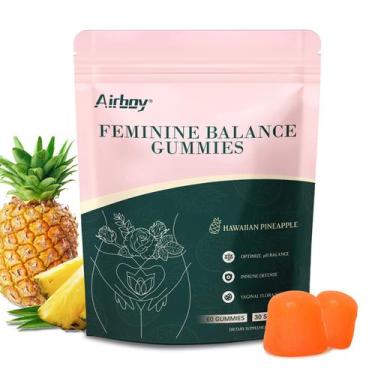 Imagem de Gomas probióticas Airboy Feminine Balance Sabor Abacaxi