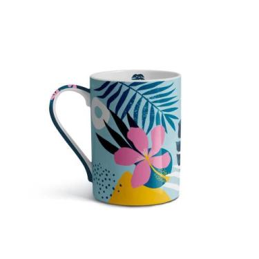 Imagem de Caneca De Porcelana Jardim 370ml Uphome Multilaser 