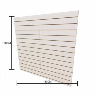 Imagem de Painel para ganchos, ideal para lojas branco 180(A)x180(C)cm sem ganch
