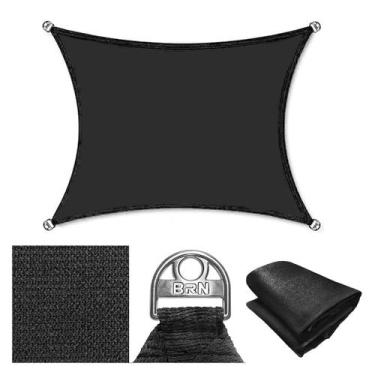 Imagem de Tela Sombreamento Decorativa 3,5x1,5 - BRN COMMERCE, Preto