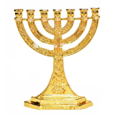 Imagem de Menorah Candelabro Jerusalém Miniatura
