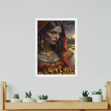 Imagem de Quadro Decorativo Pombagira Das 7 Chaves 33X24Cm - Quadros On-Line