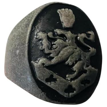 Imagem de PRINCESS CUTENESS STORE Anel de brasão Carlisle Cullen Vampire Coven - Tamanho 10, Latão, Sem pedra preciosa