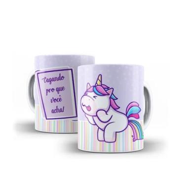 Imagem de Caneca Porcelana Divertida Unicórnio Presente Criativo 16 - Villa Cane