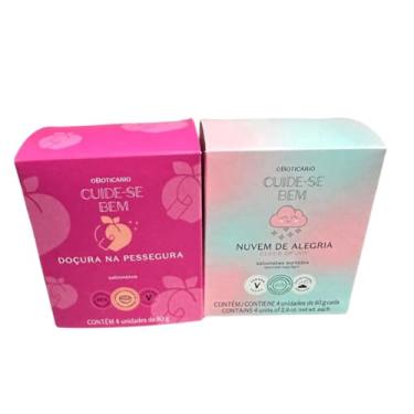 Imagem de Combo Sabonete em Barra Nuvem de Alegria + Douçura na Pessegura O Boticário 8 unidades