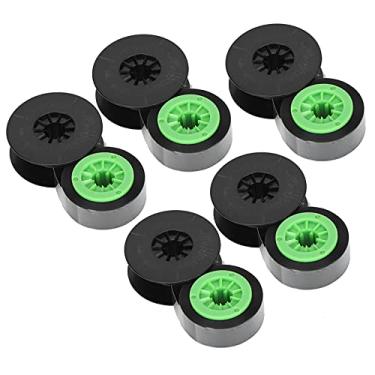 Imagem de Qanyegn 5pcs fita de tinta verde preto, fita de máquinas de escrever, acessórios para impressora de fita de tinta para impressora lm -ir300b/380e/390a/370a tubo encolhida por calor