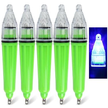 Imagem de SILANON Luz de Isca de Pesca LED de Gota Profunda, Lâmpada de Pesca Piscante à Prova D'Água Subaquática para Atrair Iscas de Iscas 5 Cores 12 cm, 17 cm