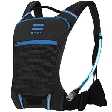 Imagem de FITLY Colete de hidratação Sub90 para corrida – Mochila de corrida leve para homens e mulheres com suporte de telefone, armazenamento, cinto torácico – Pacote de água – Transporte itens pessoais
