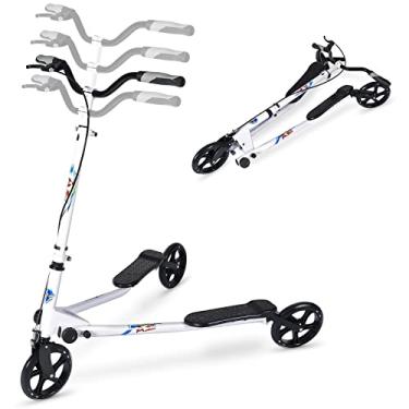 Imagem de AODI Scooter dobrável de 3 rodas com alça ajustável para meninos/meninas/adultos a partir de 8 anos