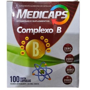 Imagem de Complexo b com vitamina b12 concentrado 100 capsulas - MEDICAPS