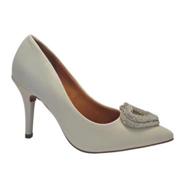 Imagem de Scarpin Sapato Social feminino salto alto Vizzano 1184.1178, Branco of