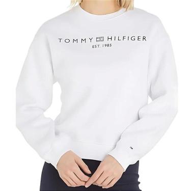 Imagem de Moletom Tommy Hilfiger Reg Corp Logo Feminino Branco-Feminino