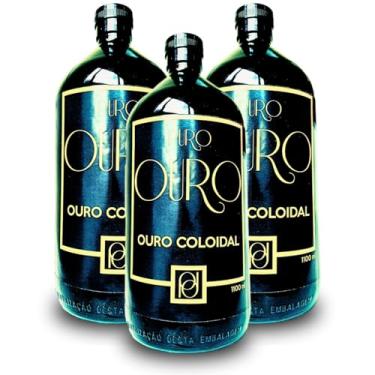 Imagem de Super Combo Ouro Coloidal 250ppm 24k 3 Litros Compre 2 Ganhe 1! (3300ml) Puro Ouro Certificado 99,99% Pureza Ouro