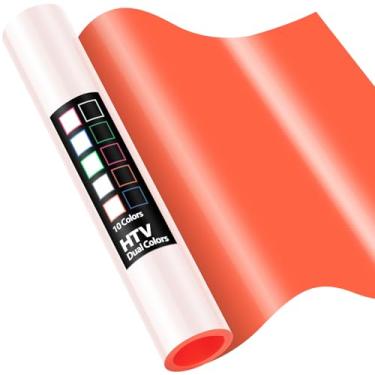 Imagem de TransWonder Vinil de transferência de calor Duoflex de duas cores, branco com borda amarela em vinil 3 x 1,5 m. - Vinil HTV para camisetas Cricut