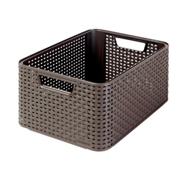 Imagem de Cesto Organizador 18 Litros Style Curver Marrom Keter