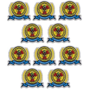 Imagem de Kit 10 Patch Bordado Radiologia Termocolante Aplique 9x8cm - Sete Sete