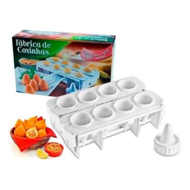 Imagem de Fábrica Coxinhas Salgado Modelador Massa 08 Formas Receitas - PlasBrin