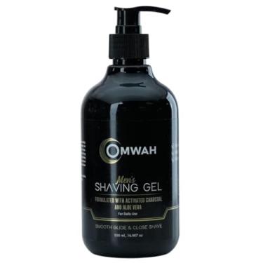 Imagem de OMWAH Gel De Barbear Com Carvão Ativado Barber Para Navalha Reta (16,9 Oz.)