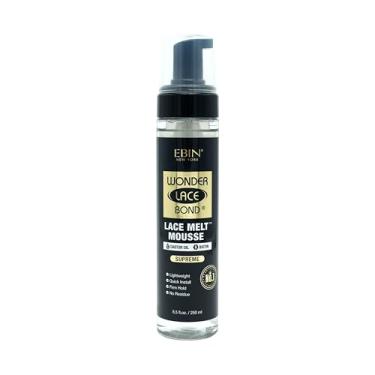 Imagem de WONDER LACE BOND Mousse Melt - Supreme 8,5 Fl.Oz./250Ml, Biotina + Óleo De Rícino, Sem Resíduos, Fórmula Longa Duração Com Proteção Pontas, Proporciona Aparência Natural E Indetectável