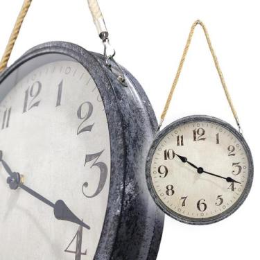 Imagem de Relógio De Parede Decorativo 30cm Antigo Sala Escritório Cozinha - CAS