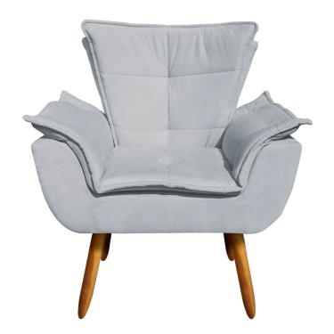 Imagem de Kit Namoradeira E 02 Poltronas Opala Pés Palito Castanho