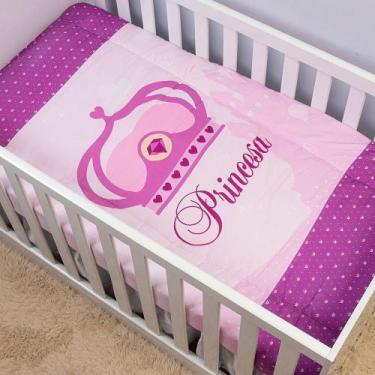 Imagem de Edredom De Berço Americano Infantil Estampado Princesa - Mercado Borda