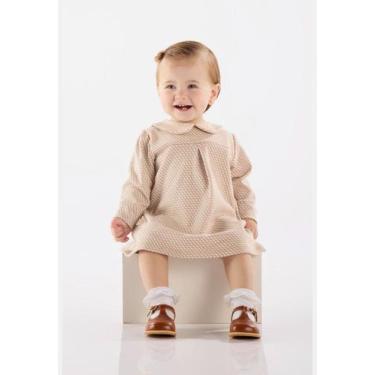 Imagem de Vestido para Bebê de Manga Longa em Jacquard Xadrez Up Baby, 3