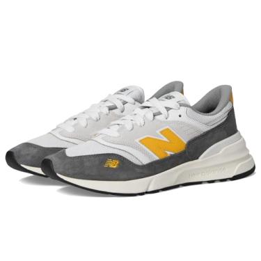 Imagem de New Balance Tênis unissex adulto 997r, Castlerock/branco/marmelada, 9 Women/7.5 Men