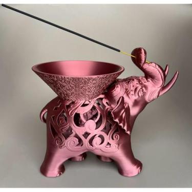 Imagem de Ganesha Porta-incenso Elefante - Riqueza E Proteção - FLEX3D