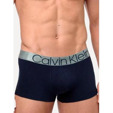Imagem de Cueca Calvin Klein Low Rise Trunk Cotton CK Icon Azul Marinho 1UN, L/G