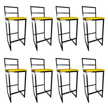 Imagem de Kit 8 Banqueta Alta àrea de lazer, cozinha, balcão área externa Madri 