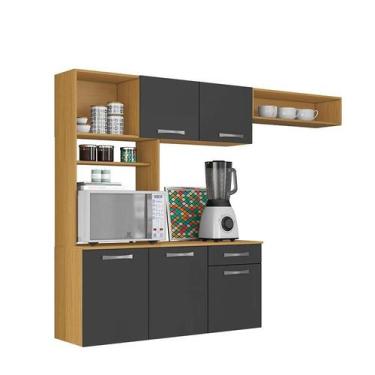 Imagem de Cozinha Suspensa Nanda Cinamomo Grafite  Aramóveis